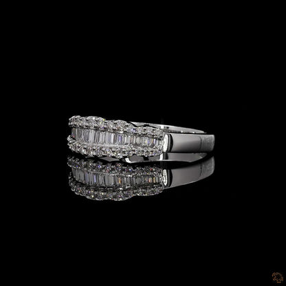 Cassara – Baguette &amp; Round Lab Grown Diamond Ring