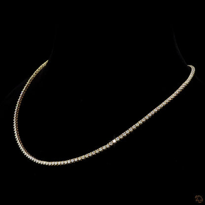 The Elara Necklace – White Gold Diamond Tennis Elegance