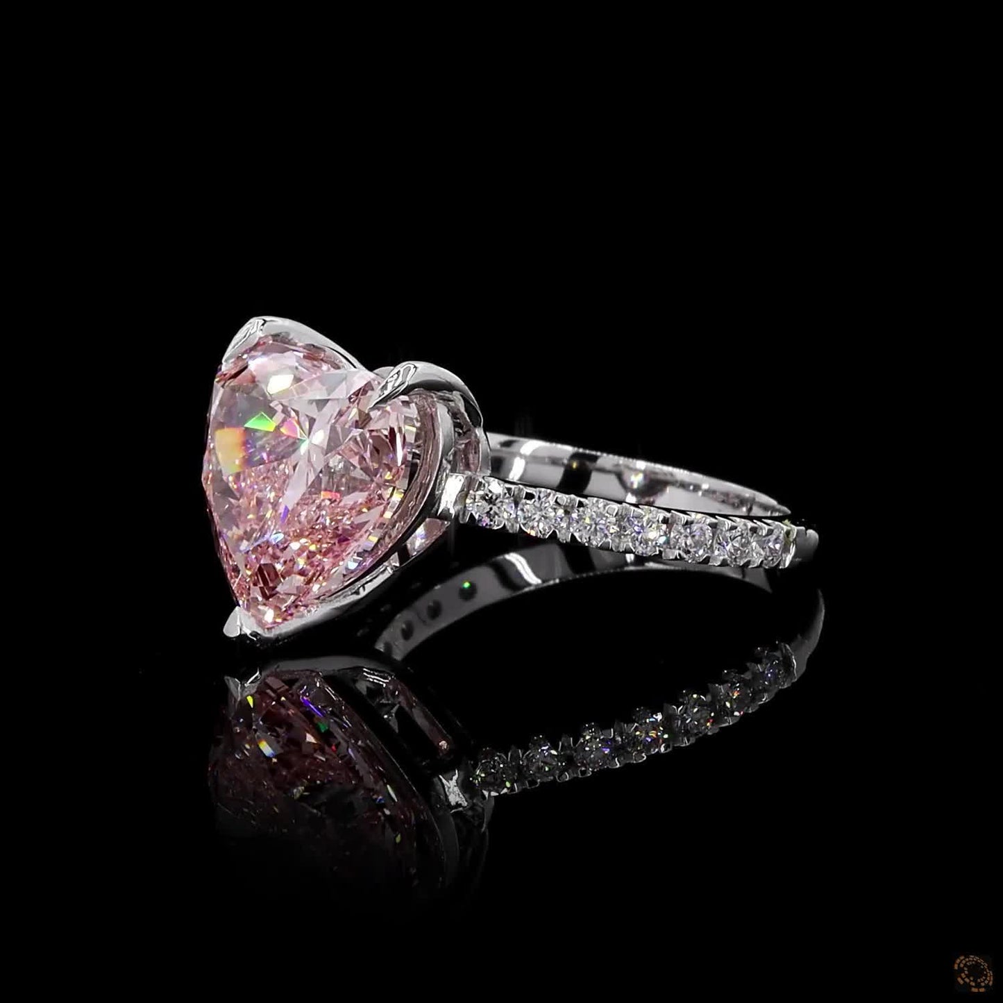 The Affinity Rose Gold Heart Diamond Ring