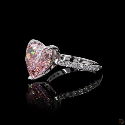 The Affinity Rose Gold Heart Diamond Ring