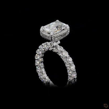 The Exquisite White Gold Radiant Diamond Ring