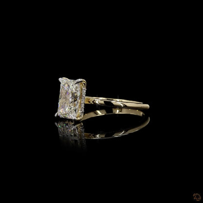 The Enchanted Yellow Gold Radiant Diamond Ring