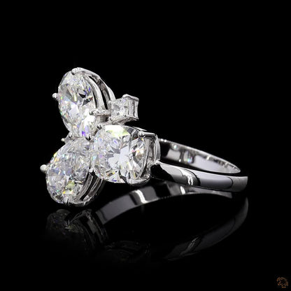 The Exquisite White Gold Multi-Shape Diamond Ring