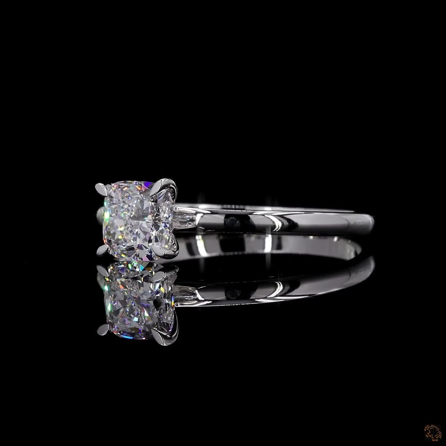 Lustra– 1.00ct Cushion Lab Grown Diamond Ring