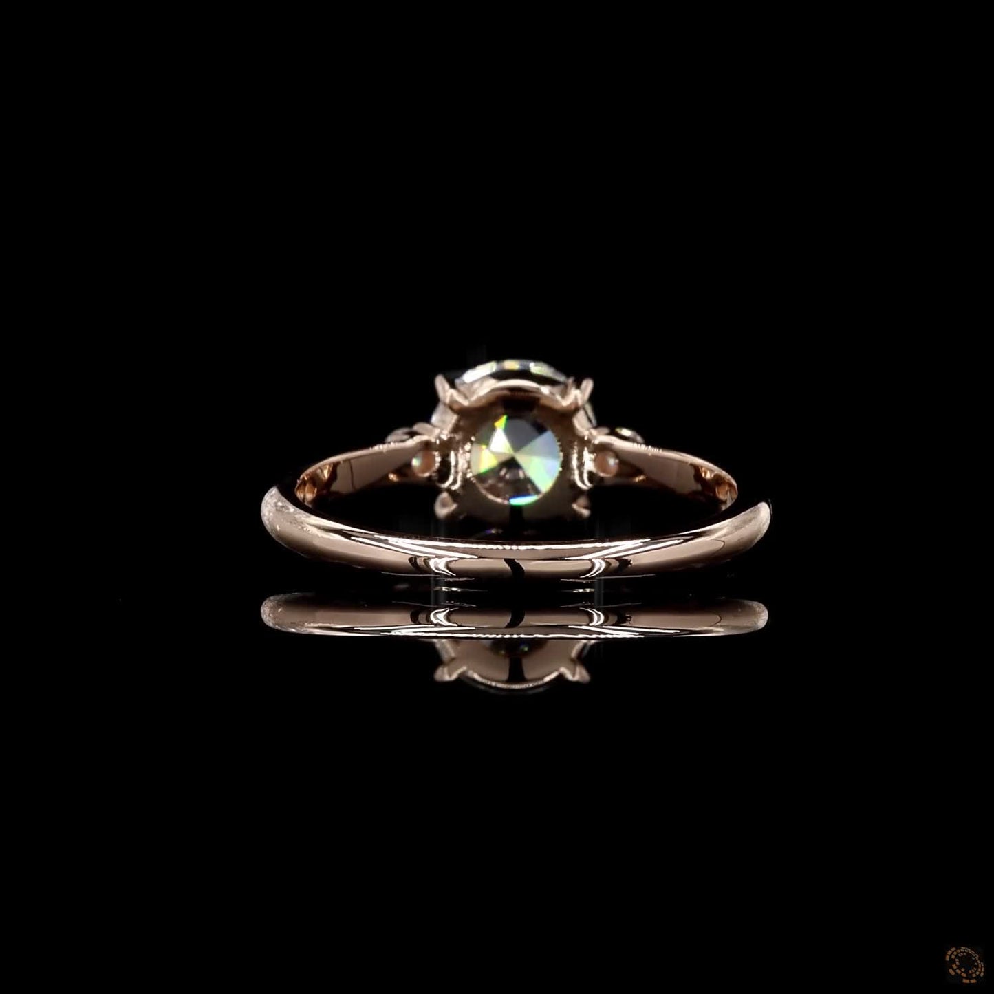The Exquisite Rose Gold Rose Cut Diamond Ring