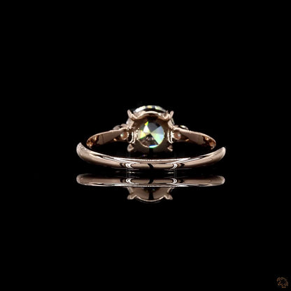 The Exquisite Rose Gold Rose Cut Diamond Ring