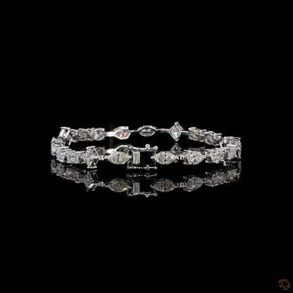 Celestia Bracelet – A Symphony of Multi-Shape Brilliance