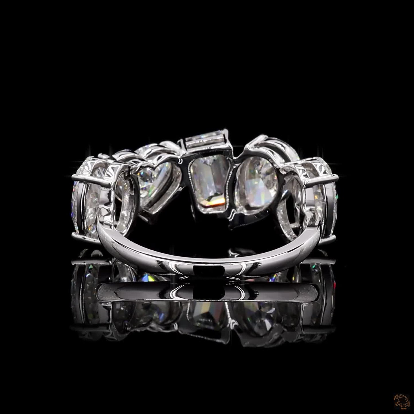 The Luster White Gold Multi-Shape Diamond Ring