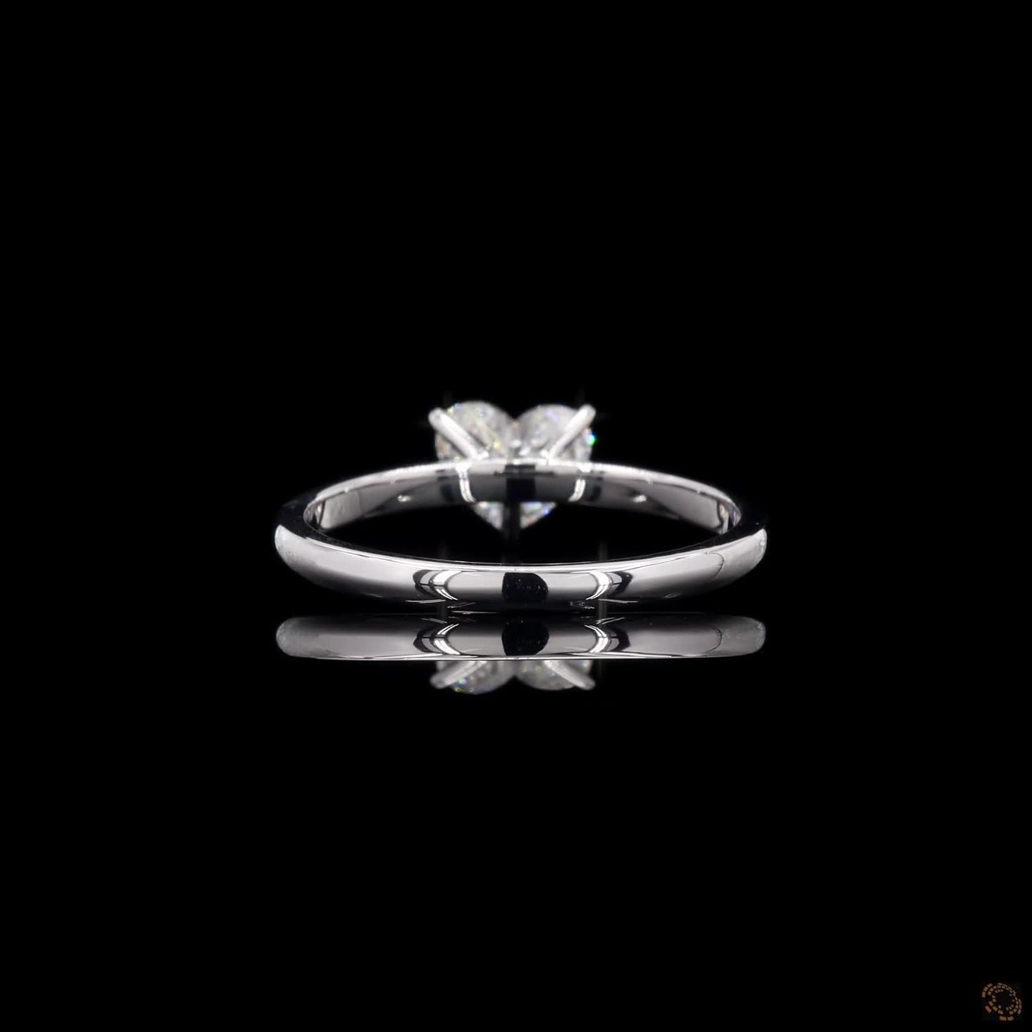 The Enchanted White Gold Heart Diamond Ring