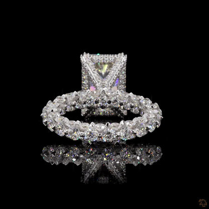 The Luster White Gold Radiant Diamond Ring