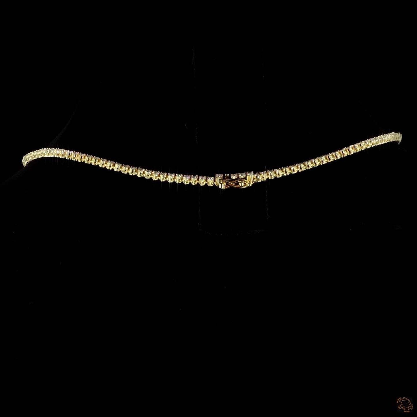 The Elara Necklace – White Gold Diamond Tennis Elegance
