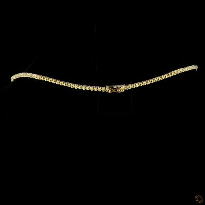 The Elara Necklace – White Gold Diamond Tennis Elegance