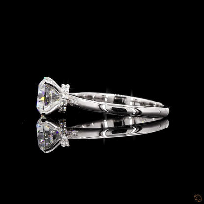 The Luster White Gold Round Diamond Ring