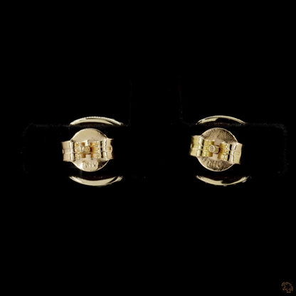 The Celeste Yellow Gold Diamond Cluster Stud Earrings