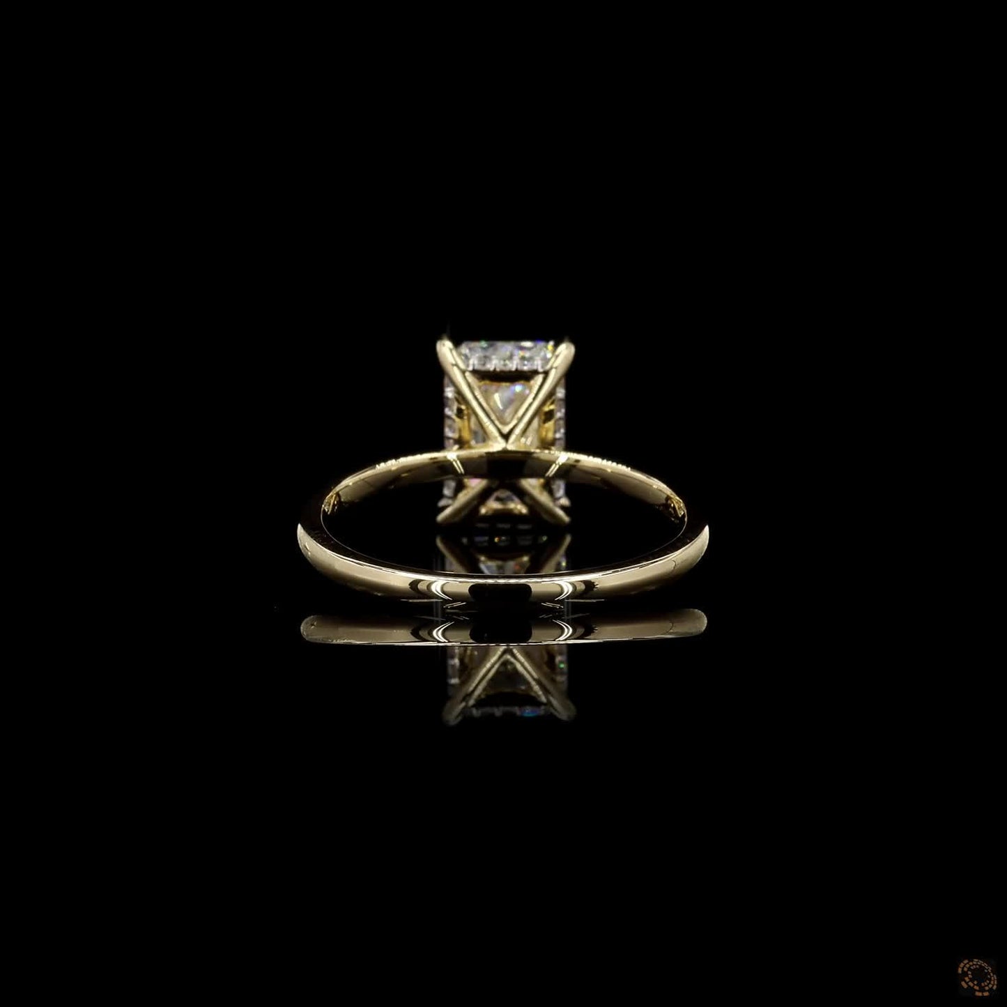 The Enchanted Yellow Gold Radiant Diamond Ring