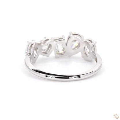 The Luster White Gold Multi-Shape Diamond Ring