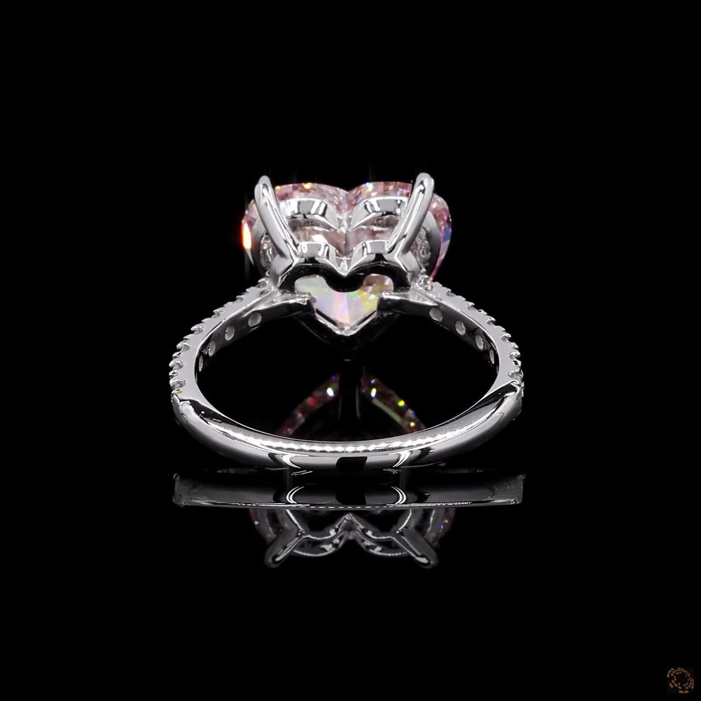 The Affinity Rose Gold Heart Diamond Ring