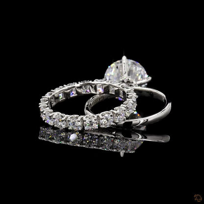 Arlena – Round Cut Lab Grown Diamond Ring Set