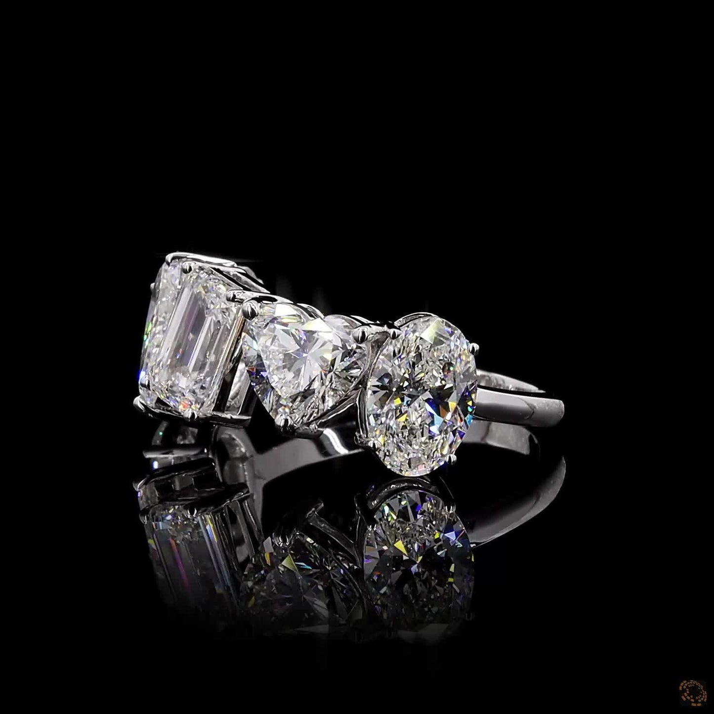 The Luster White Gold Multi-Shape Diamond Ring