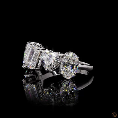 The Luster White Gold Multi-Shape Diamond Ring