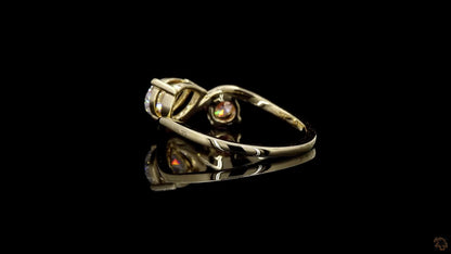 The Exquisite Yellow Gold Two-Tone Diamond Ring