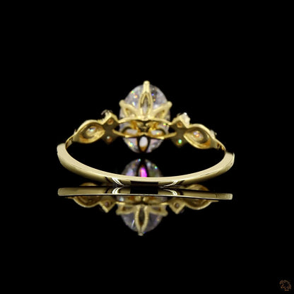 The Enchanted Yellow Gold Oval Diamond Ring