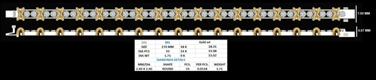 Amara Bracelet | Lab Grown Round Diamond Bracelet