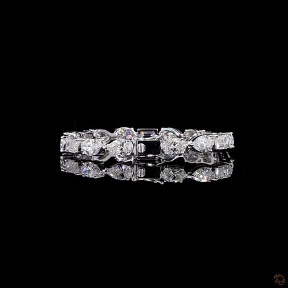 Aurora – Oval, Pear & Emerald Diamond Bracelet