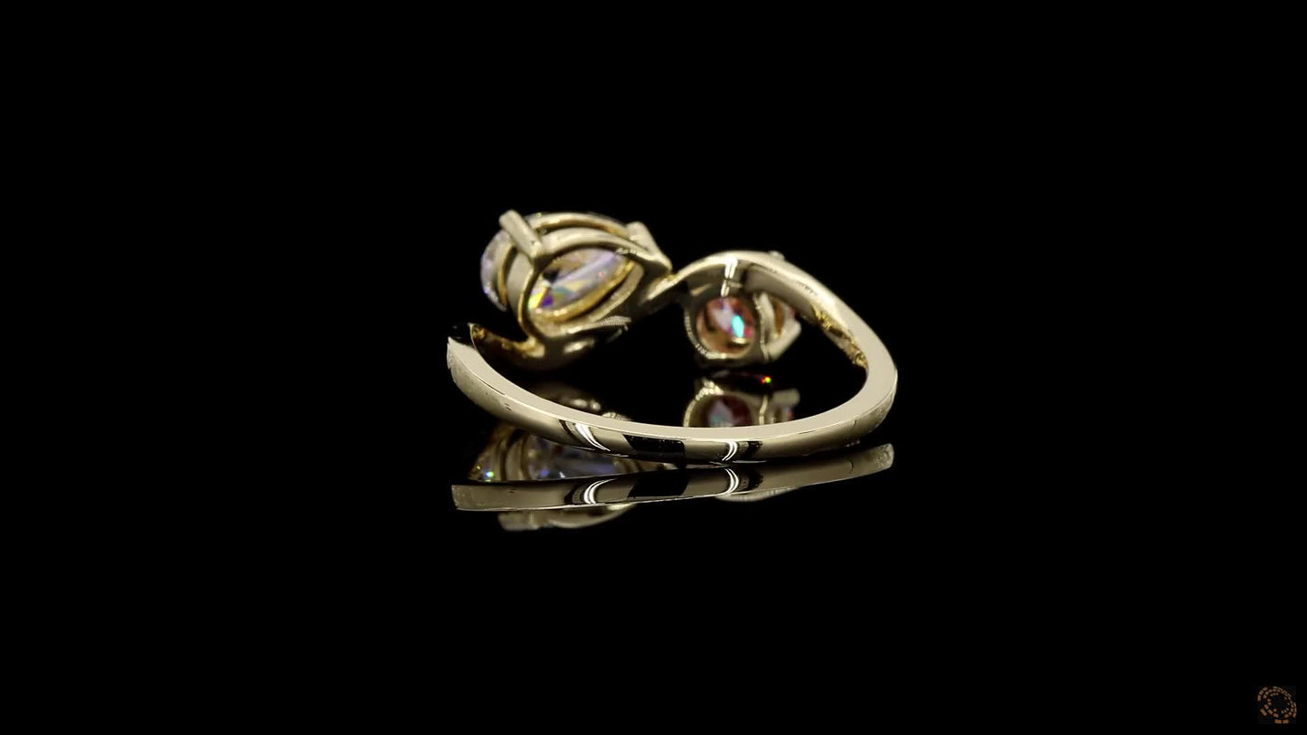 The Exquisite Yellow Gold Two-Tone Diamond Ring