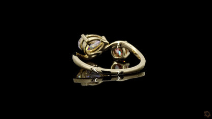 The Exquisite Yellow Gold Two-Tone Diamond Ring
