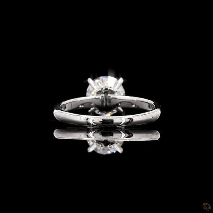 The Luster White Gold Round Diamond Ring