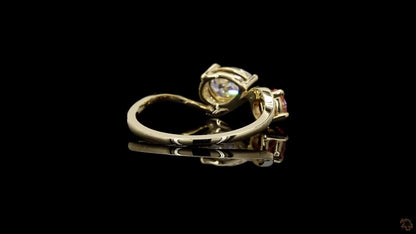 The Exquisite Yellow Gold Two-Tone Diamond Ring
