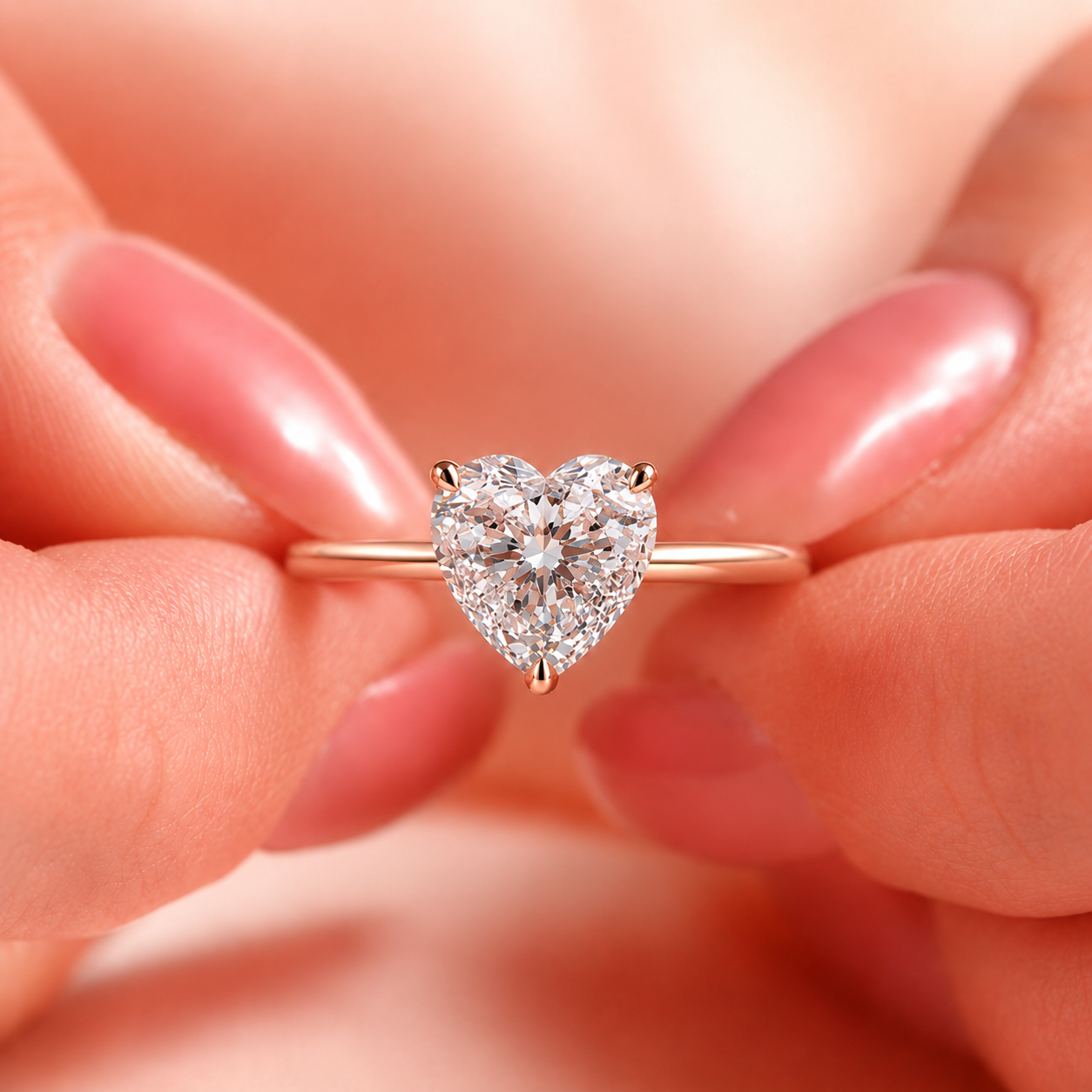 Blush Heart Ring