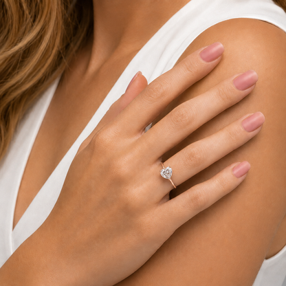 Blush Heart Ring