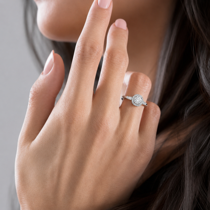 Celeste Halo Ring