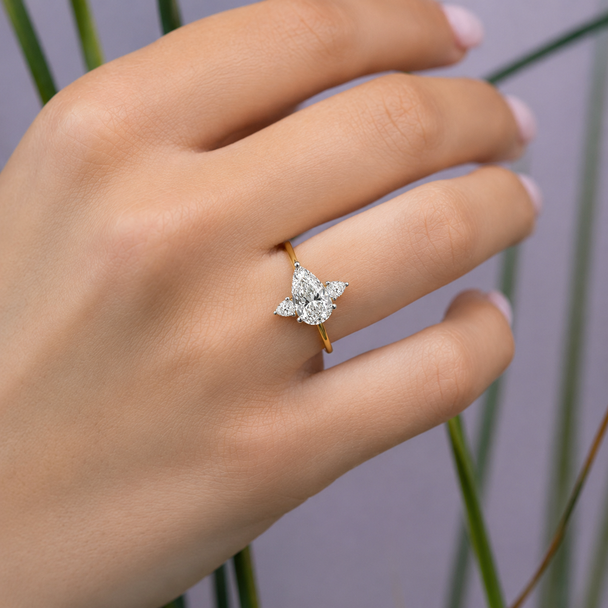 Luna Pear Ring