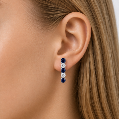 Sapphire Line Studs
