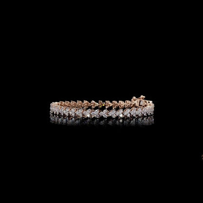Florence Bracelet – White Gold Floral Lab Grown Diamond Bracelet