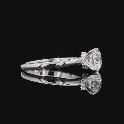 The Luster White Gold Round Diamond Ring