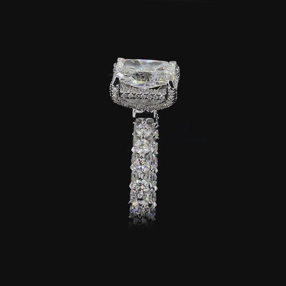 The Exquisite White Gold Radiant Diamond Ring