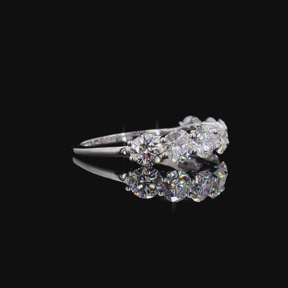 The Radiant White Gold Seven-Stone Diamond Ring