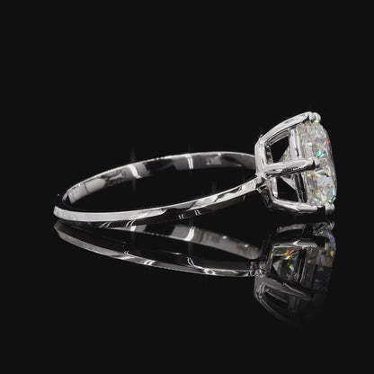 The Luster White Gold Round Diamond Ring