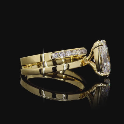 Solvia-Oval Cut Ring Set