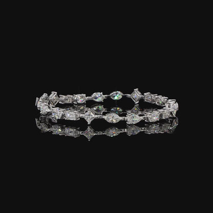 Celestia Bracelet – A Symphony of Multi-Shape Brilliance