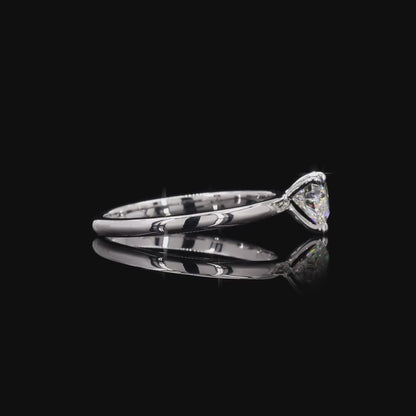 The Enchanted White Gold Heart Diamond Ring