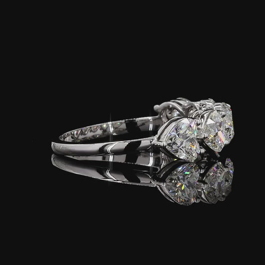 Heart-line – Five Stone Diamond Ring
