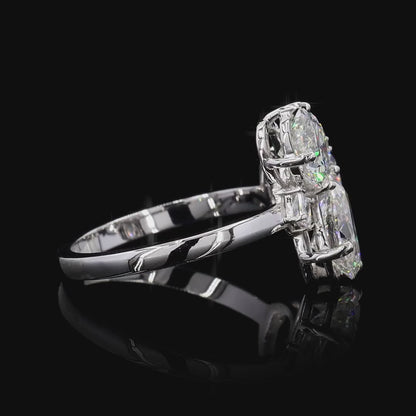 The Exquisite White Gold Multi-Shape Diamond Ring