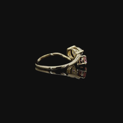 The Exquisite Yellow Gold Two-Tone Diamond Ring
